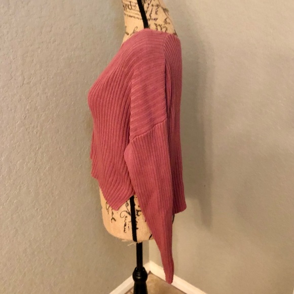 LA Hearts Cropped V-Neck Sweater size Small - Picture 3 of 7